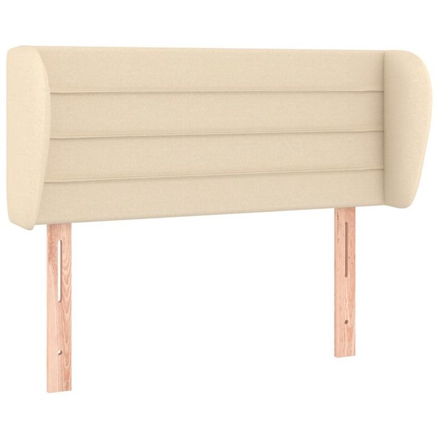 vidaXL Bett, Kopfteil mit Ohren Creme 103x23x78/88 cm Stoff günstig online kaufen