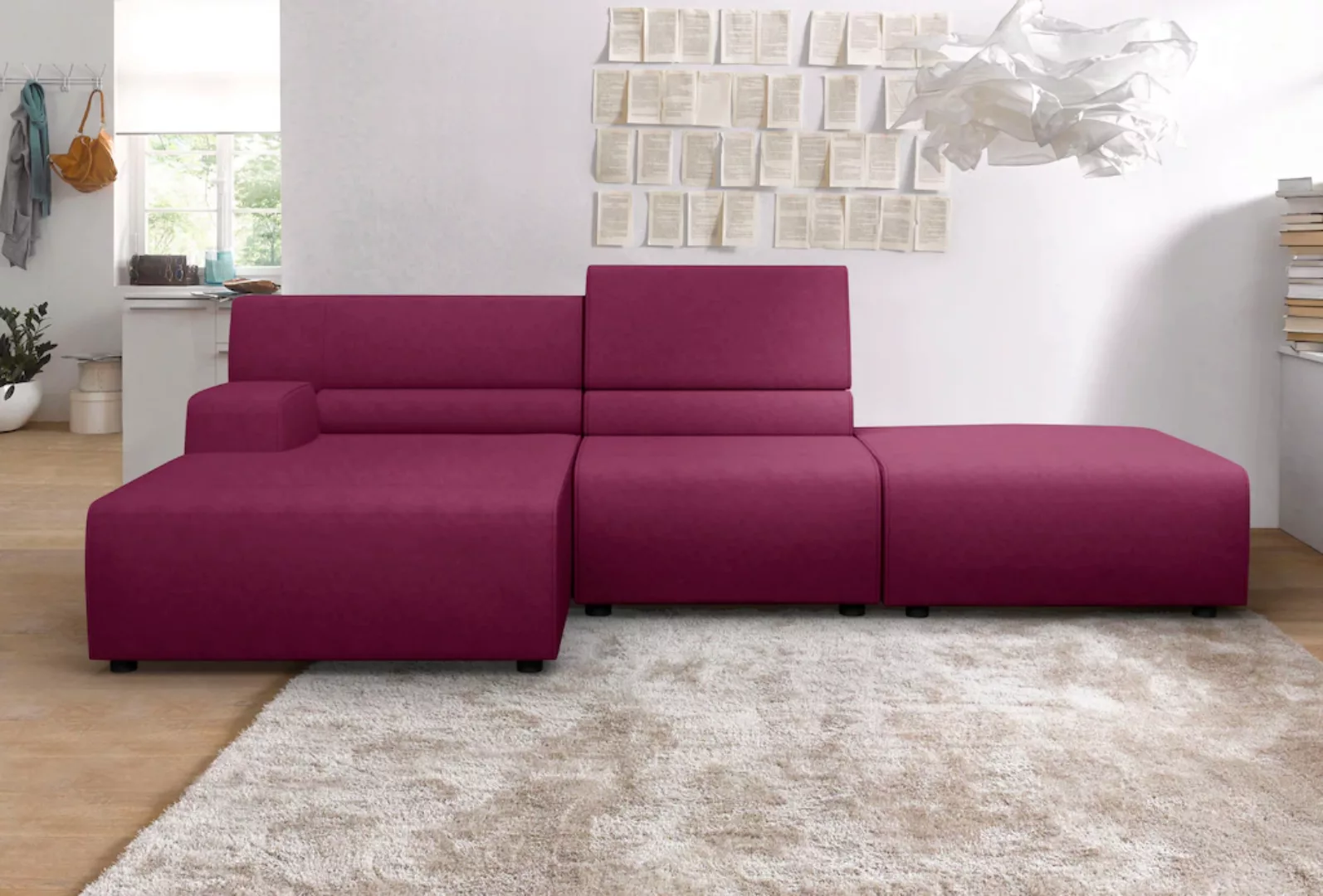 Egoitaliano Ecksofa "Babouche, Designsofa mit außergewöhnlichem Sitzkomfort günstig online kaufen