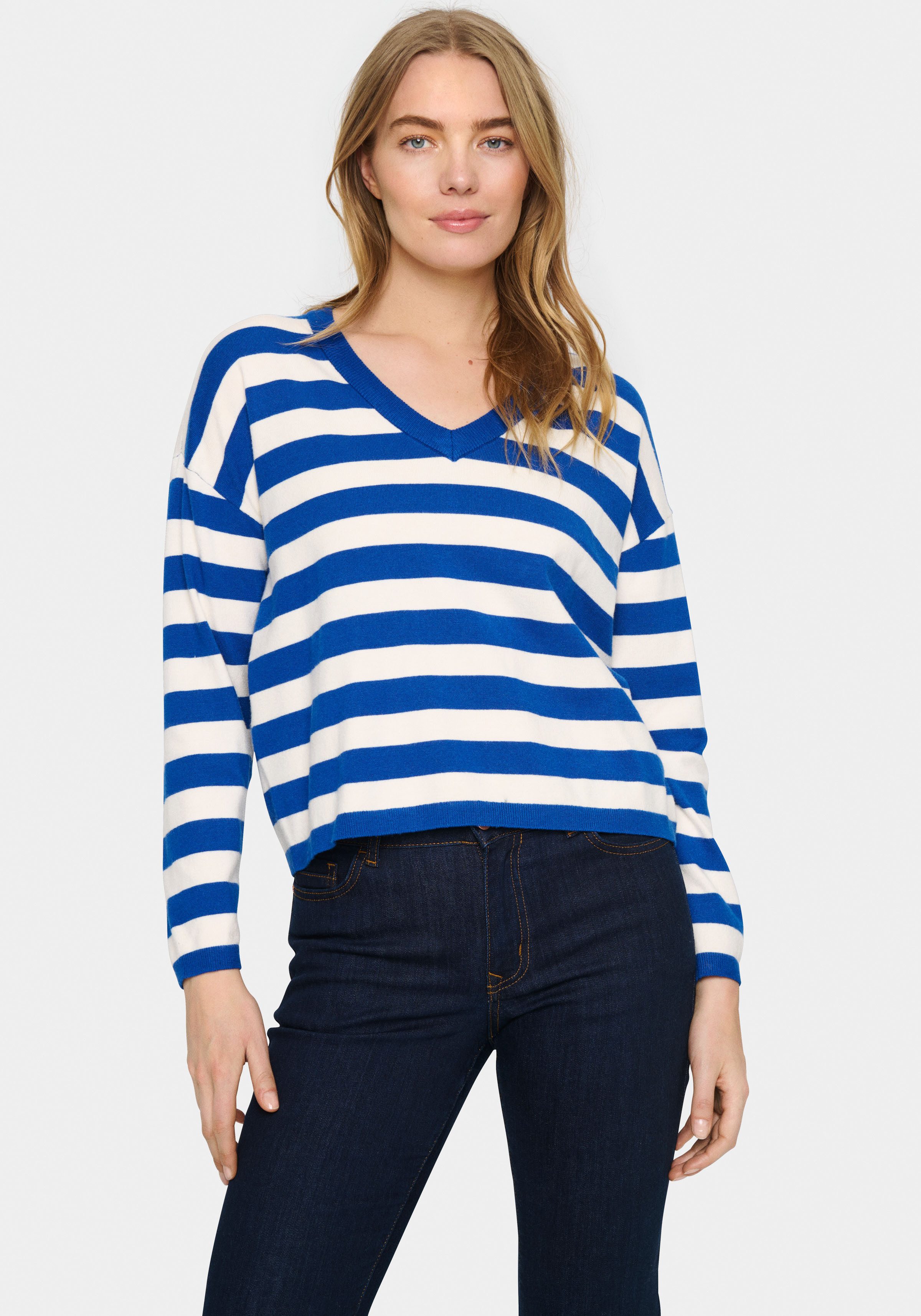 Saint Tropez Strickpullover FikamSZ V-Neck günstig online kaufen