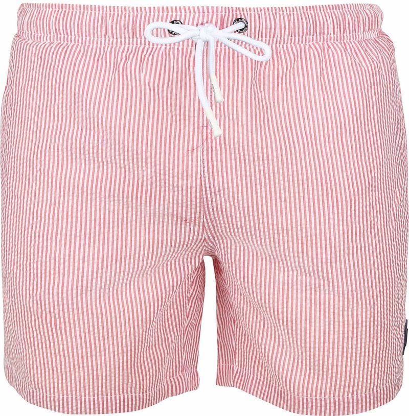 Suitable Badeshorts Stripe Seersucker Rot - Größe M günstig online kaufen