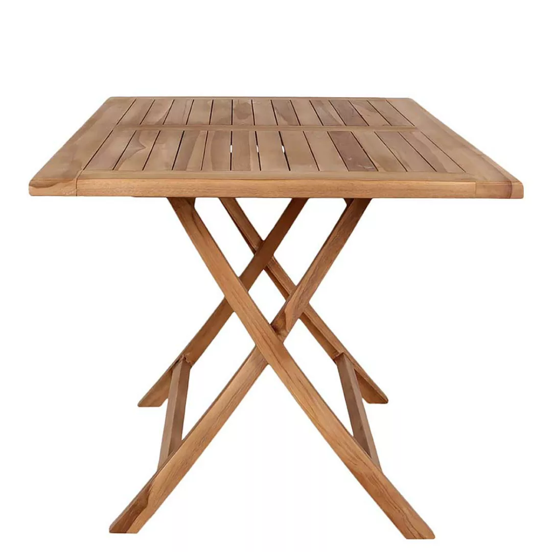 Klappbarer Tisch aus Teak Massivholz Garten günstig online kaufen