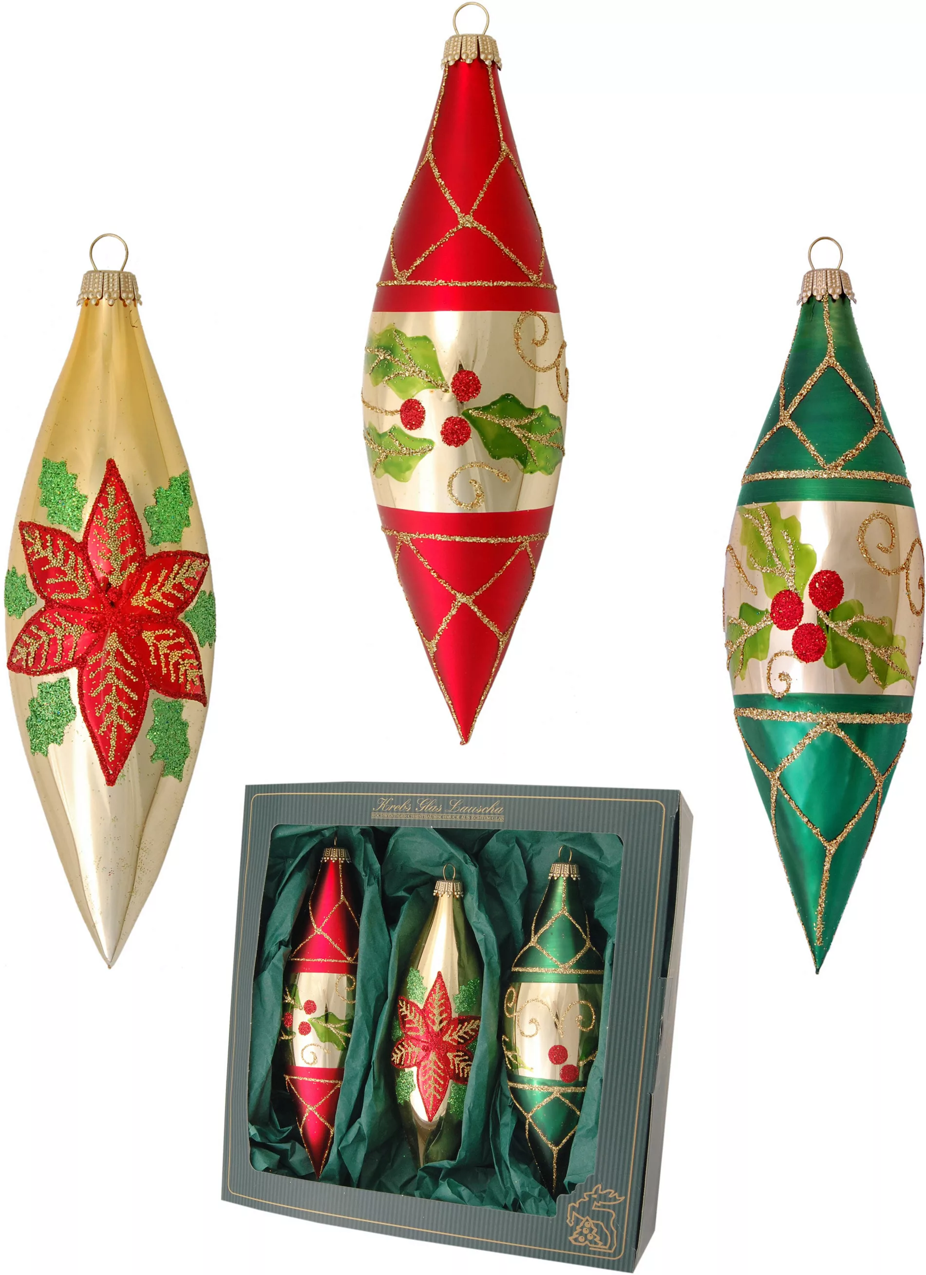 Krebs Glas Lauscha Christbaumschmuck "KGL03374, Weihnachtsdeko, Christbaums günstig online kaufen