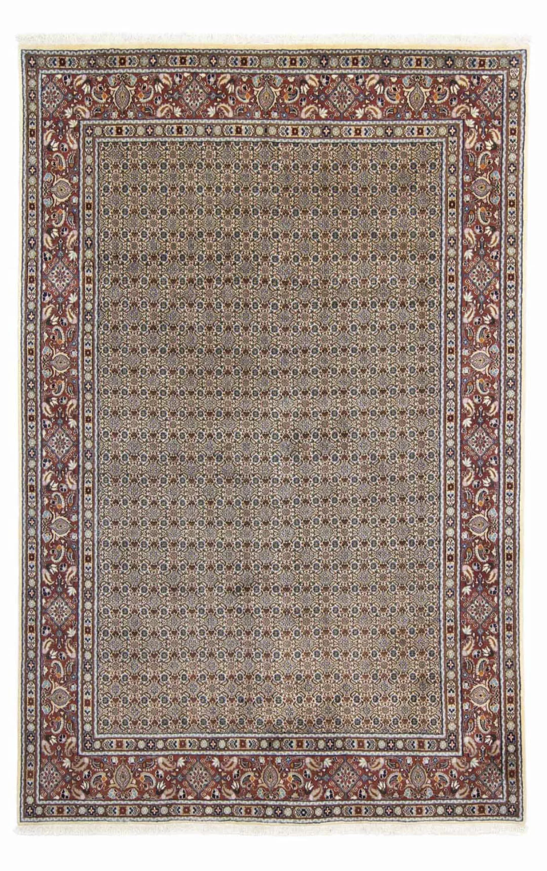 morgenland Wollteppich »Moud Stark Gemustert Beige 303 x 198 cm«, rechtecki günstig online kaufen