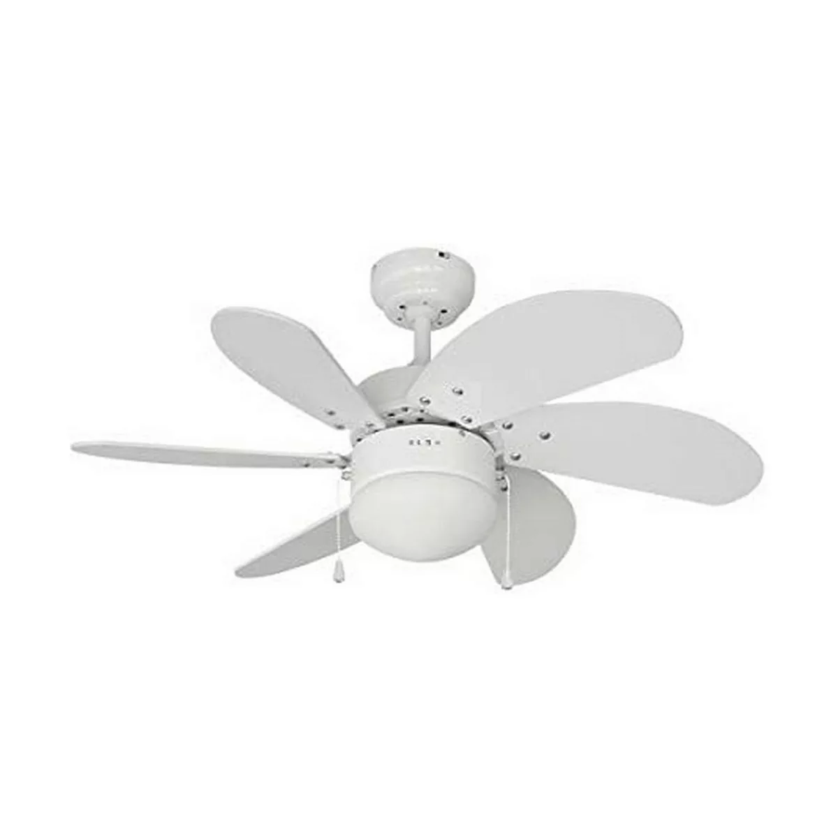 Deckenventilator Mit Lampe Edm Aral Weiß 50 W günstig online kaufen