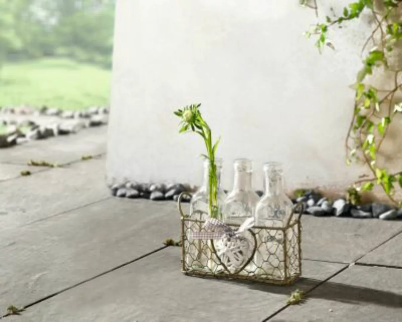 HOME Living Vasenkörbchen SPAR-SET 2x Romance Vasen bunt günstig online kaufen