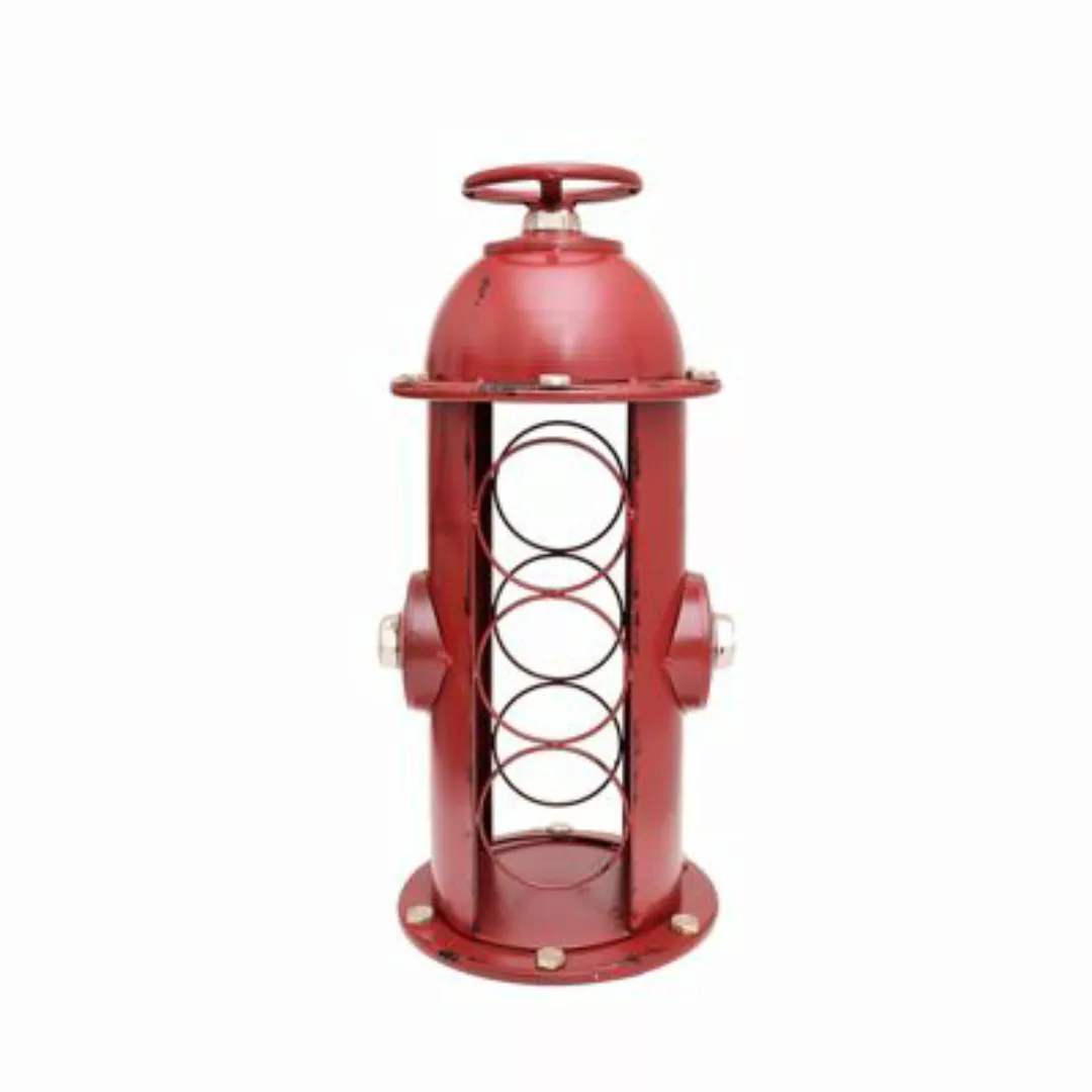 HTI-Line Flaschenregal Hydrant rot günstig online kaufen