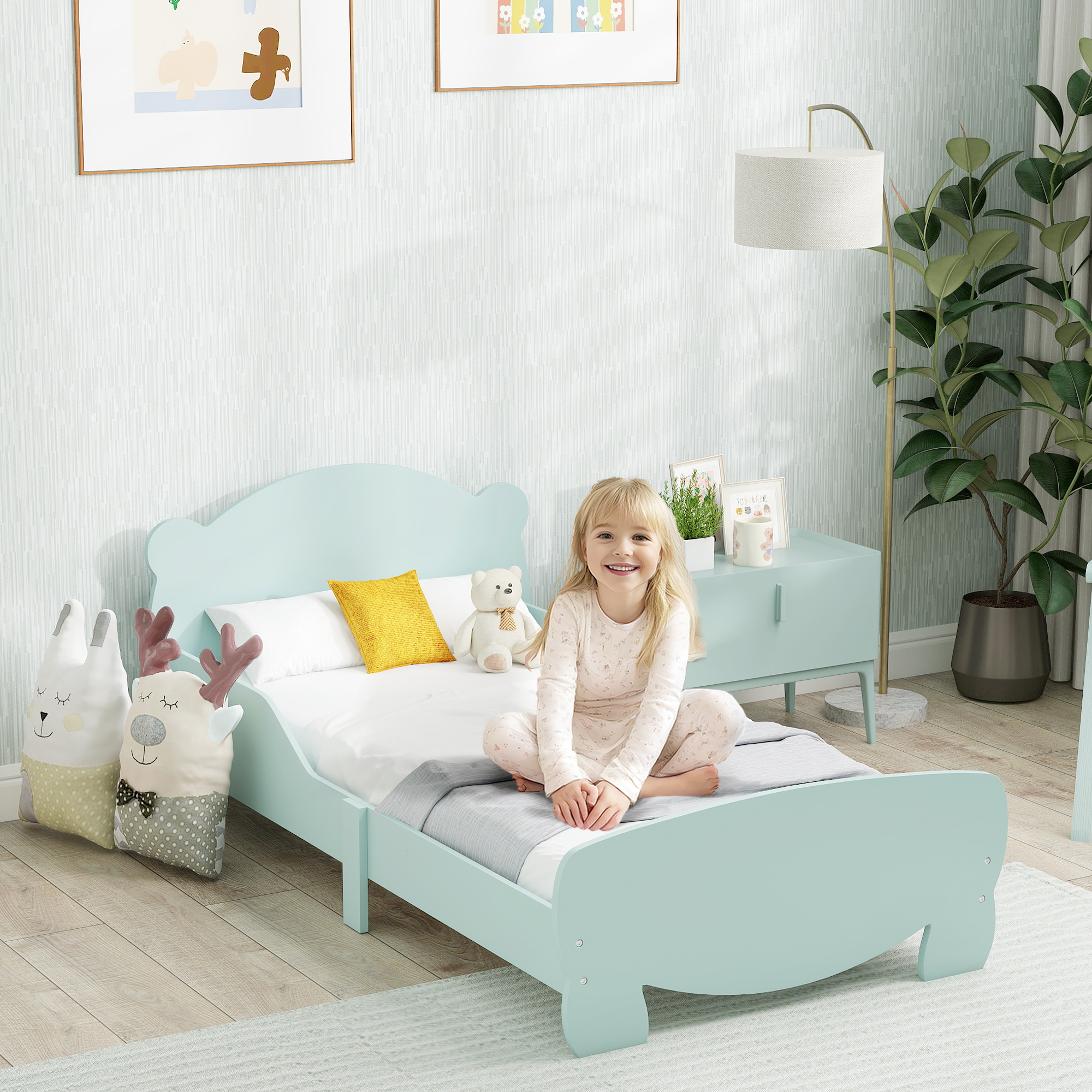 AIYAPLAY Montessori Kinderbett 3-6 Jahre, 140x70 cm Einzelbett für Kinder m günstig online kaufen