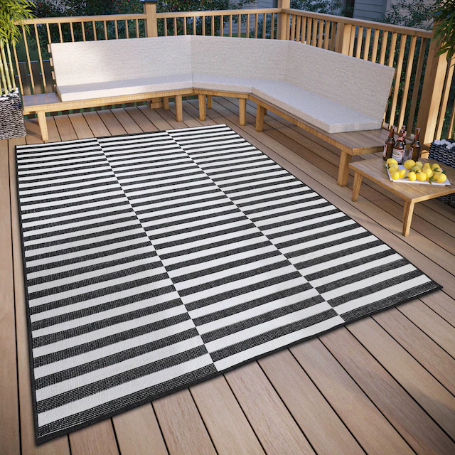 my home Teppich »Viela Outdoor Wendeteppich, auch als Läufer erhältlich«, r günstig online kaufen