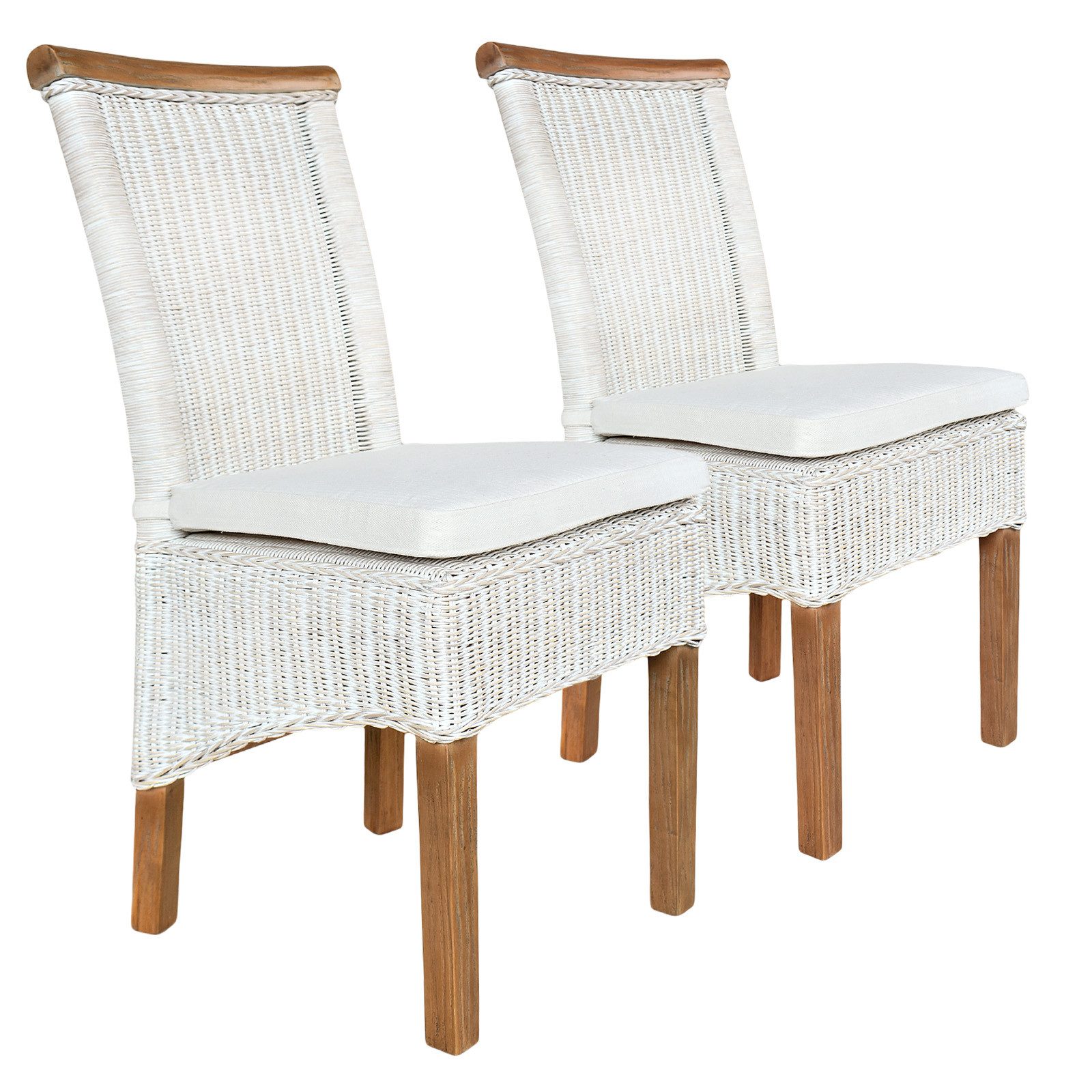 Amagohome Rattanstuhl Rattanstühle Esszimmer-Stühle Perth Esstisch günstig online kaufen