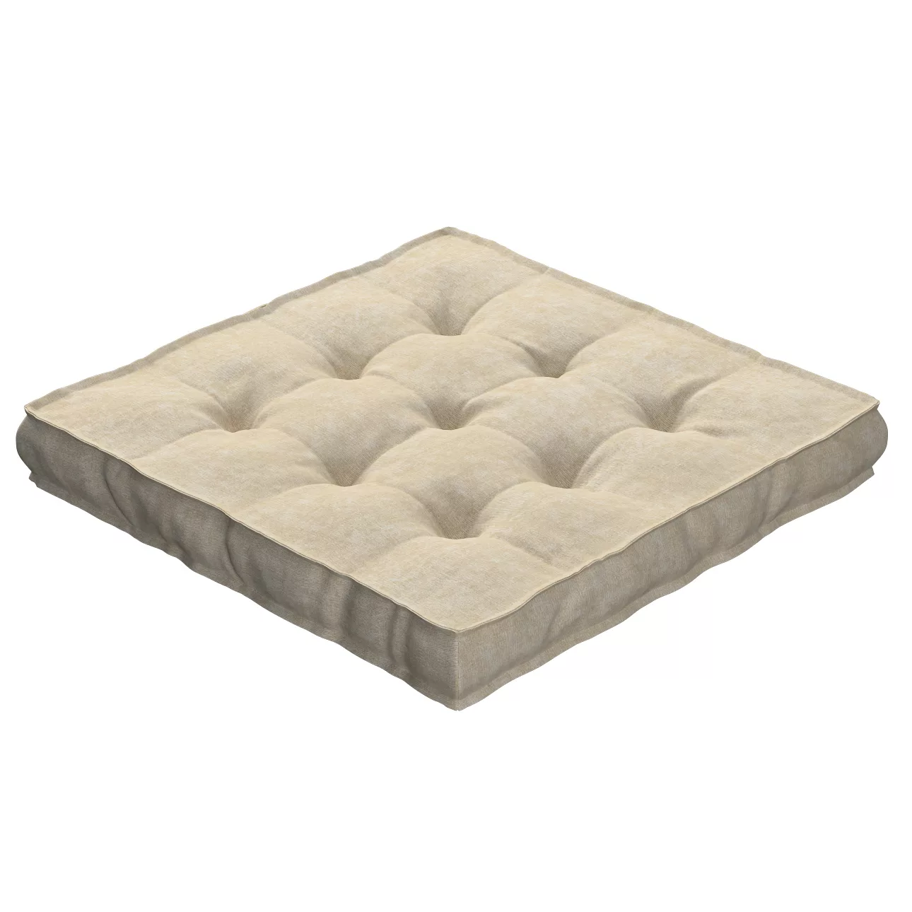 Sitzkissen Jacob mit Handgriff, grau-beige, 40 x 40 x 6 cm, Chenille (162-2 günstig online kaufen