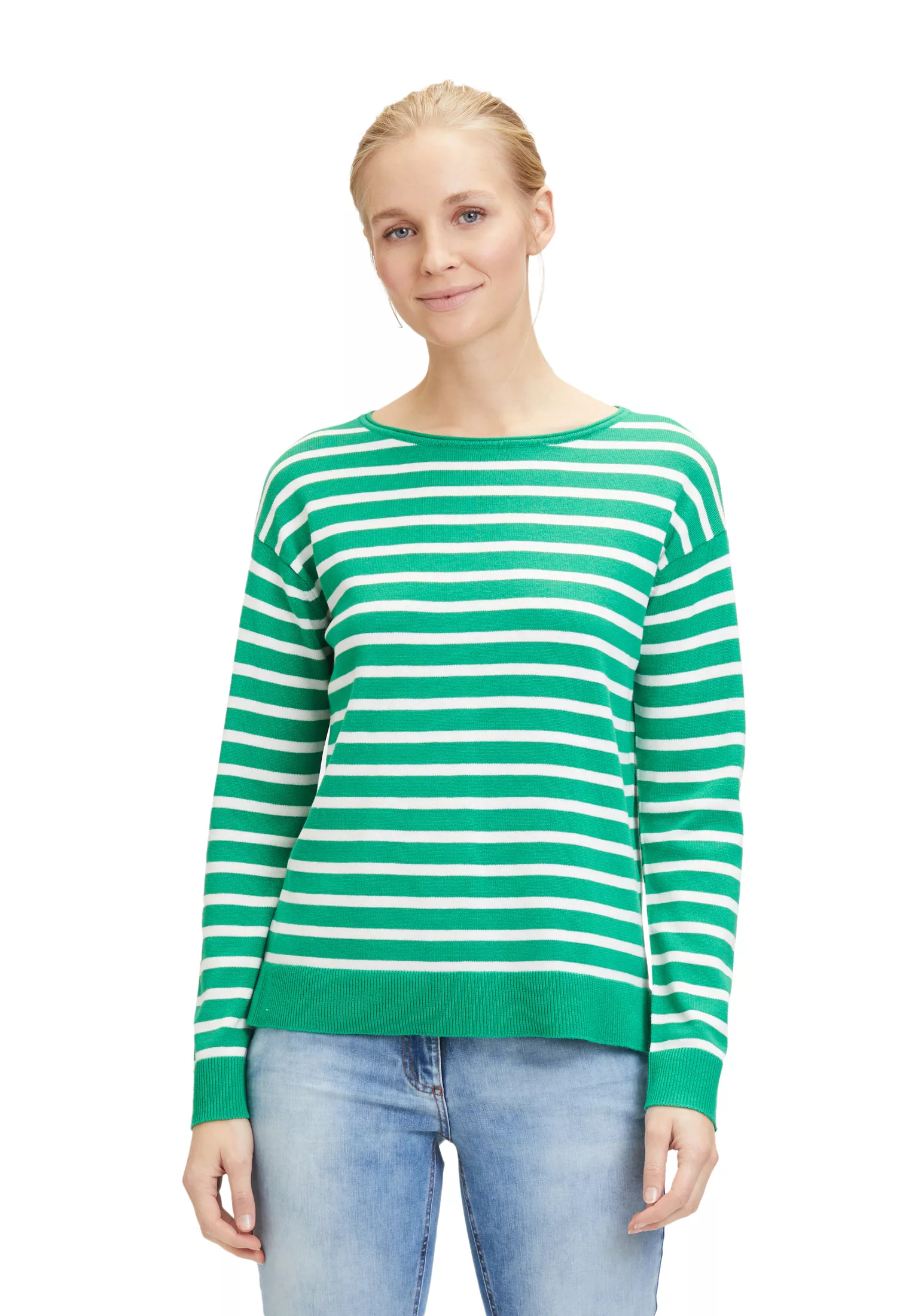 Betty Barclay Strickpullover "Betty Barclay Basic-Strickpullover mit Ringel günstig online kaufen