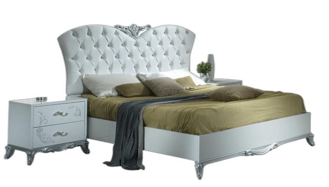 Xlmoebel Bett Exquisite Lederbett 160x200 Chesterfield Schlafraum (1-tlg., günstig online kaufen