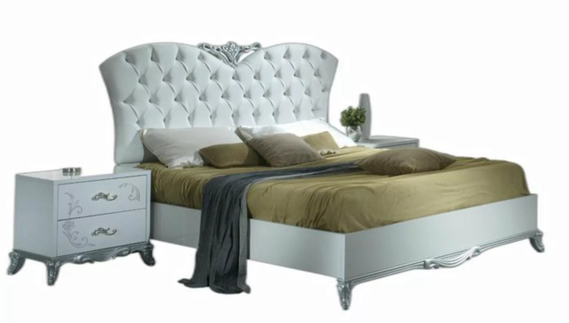 Xlmoebel Bett Exquisite Lederbett 160x200 Chesterfield Schlafraum (1-tlg., günstig online kaufen