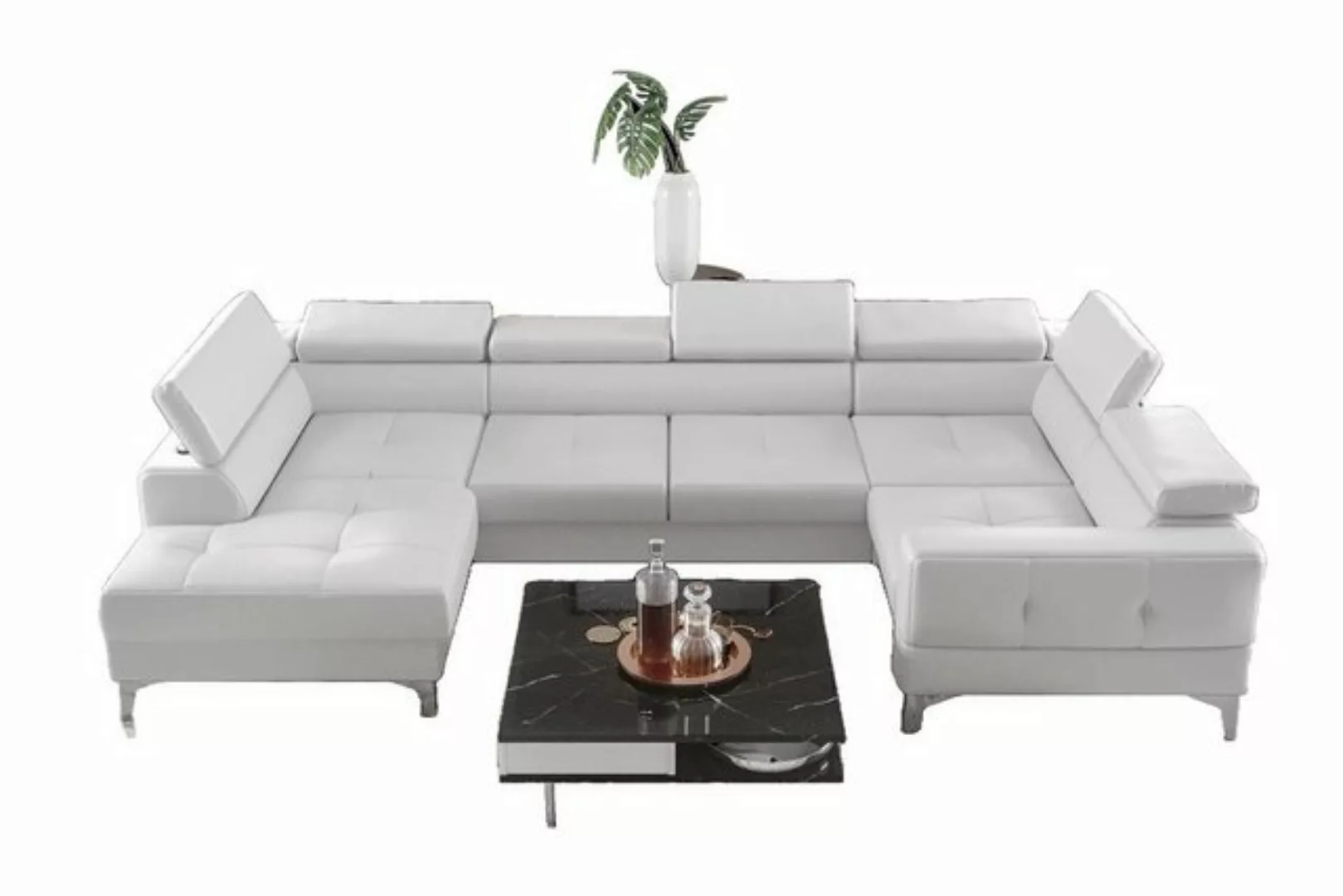 JVmoebel Ecksofa Modern Luxus Automatik Ecksofa Stoff U-Form Couch Textil, günstig online kaufen