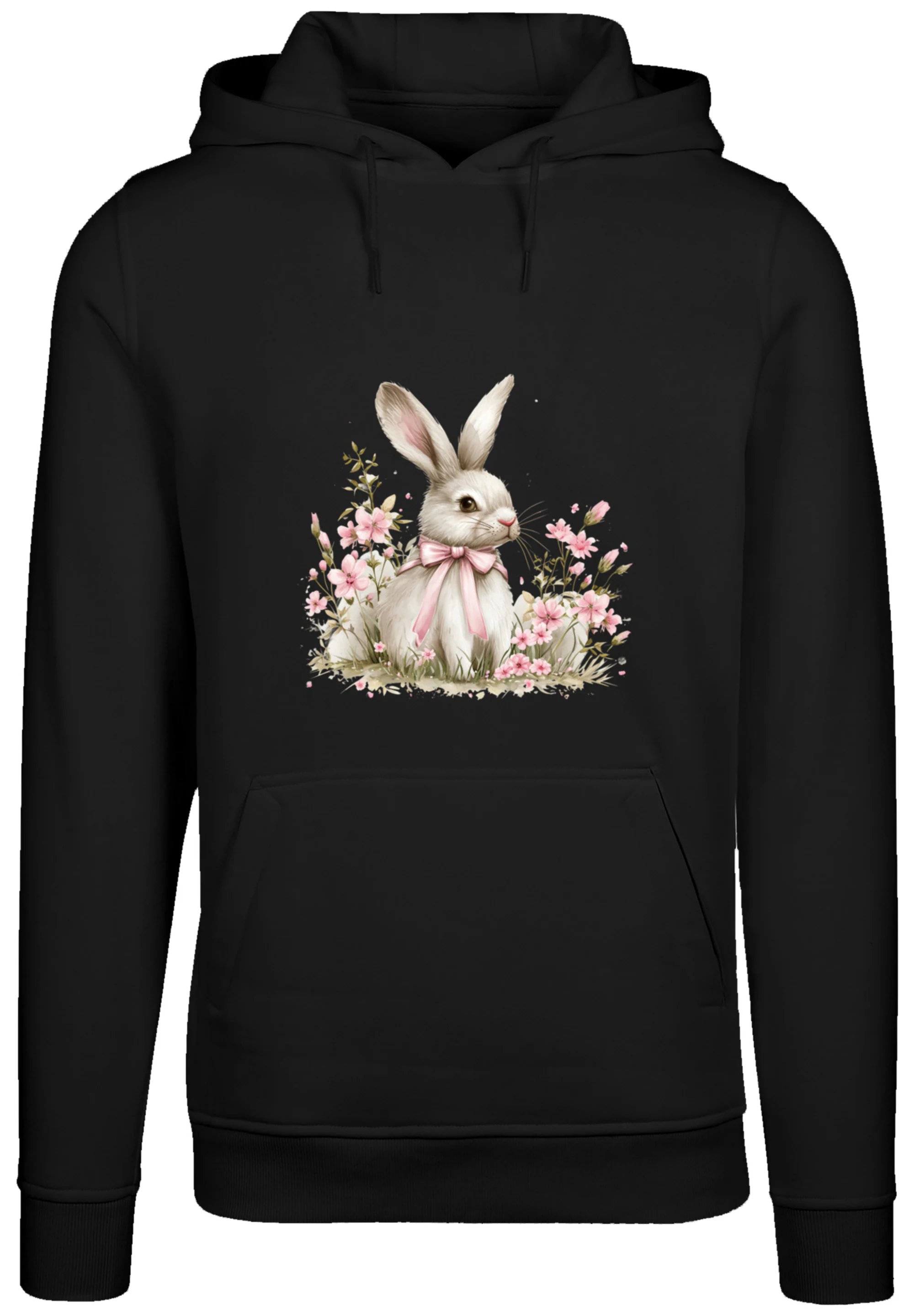 F4NT4STIC Kapuzenpullover "Niedlicher Osterhase mit Blumen", Premium Qualit günstig online kaufen