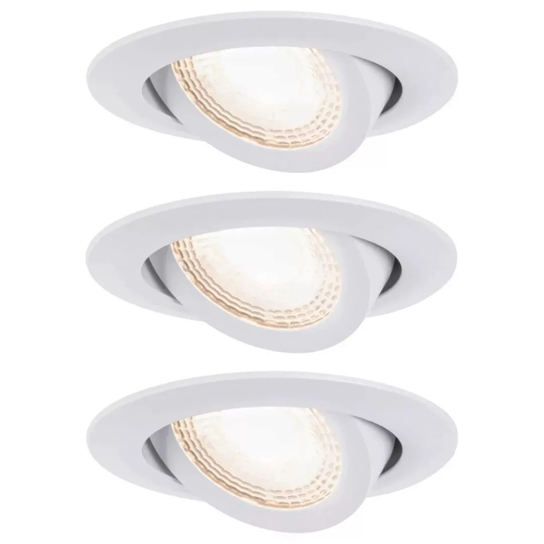 Paulmann 92985 LED-Einbauspot 3 x 6W, weiß matt günstig online kaufen