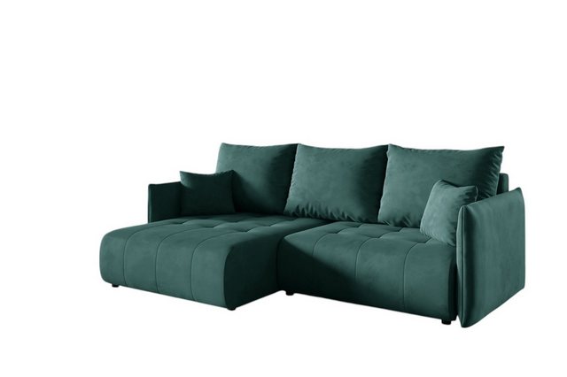 Fun Möbel Ecksofa Schlafsofa Sofa CANIO in Stoff Monolith, Ottomane Links o günstig online kaufen