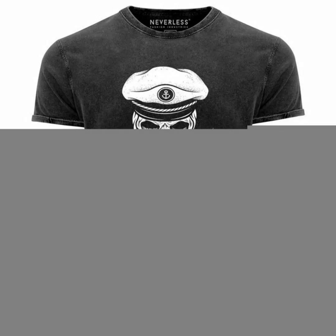 Neverless Print-Shirt Cooles Angesagtes Herren T-Shirt Vintage Shirt Captai günstig online kaufen