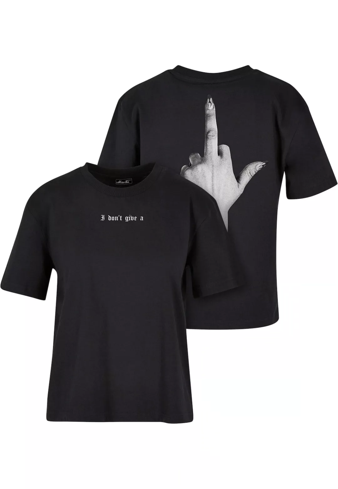Miss Tee Kurzarmshirt "Miss Tee Damen I Dont Give A F Tee", (1 tlg.) günstig online kaufen