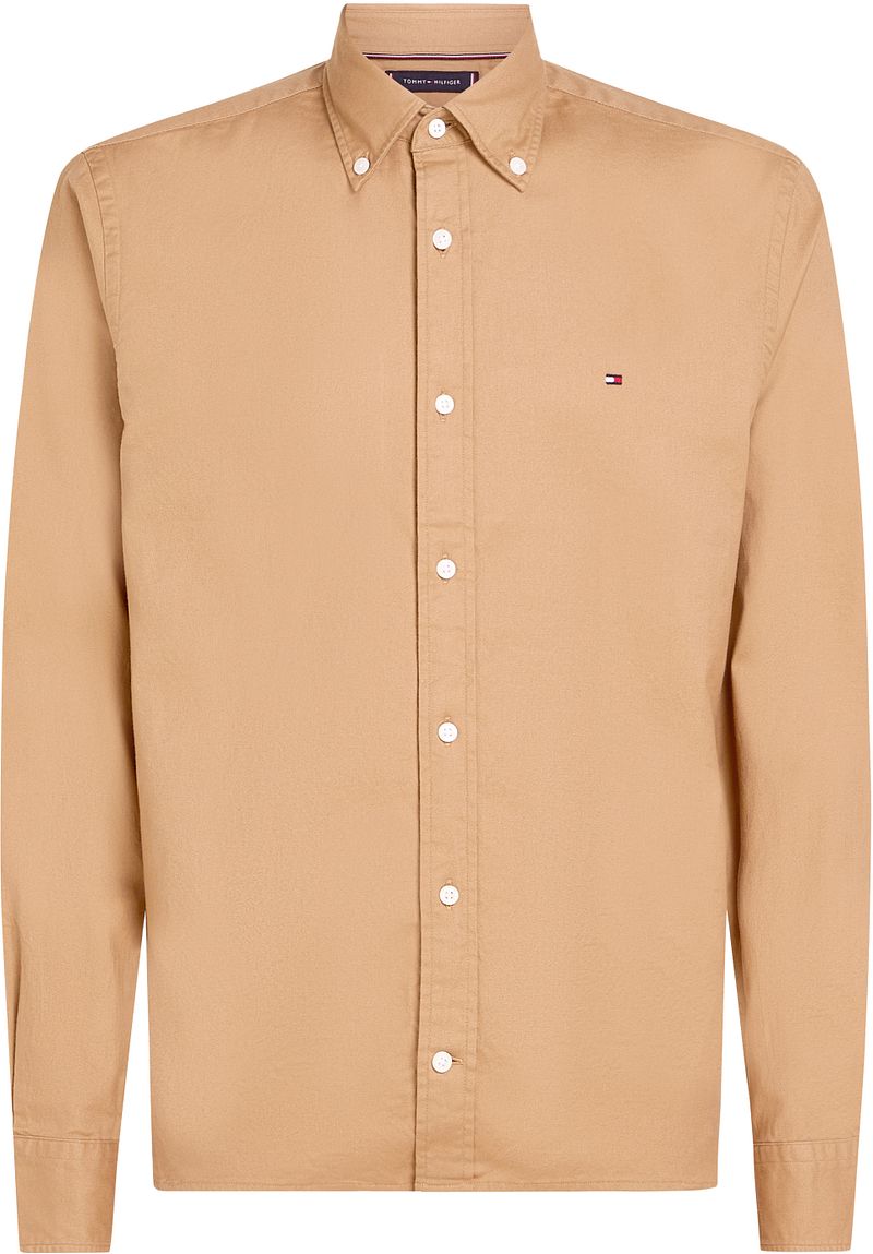 Tommy Hilfiger Hemd Brushed Beige - Größe L günstig online kaufen