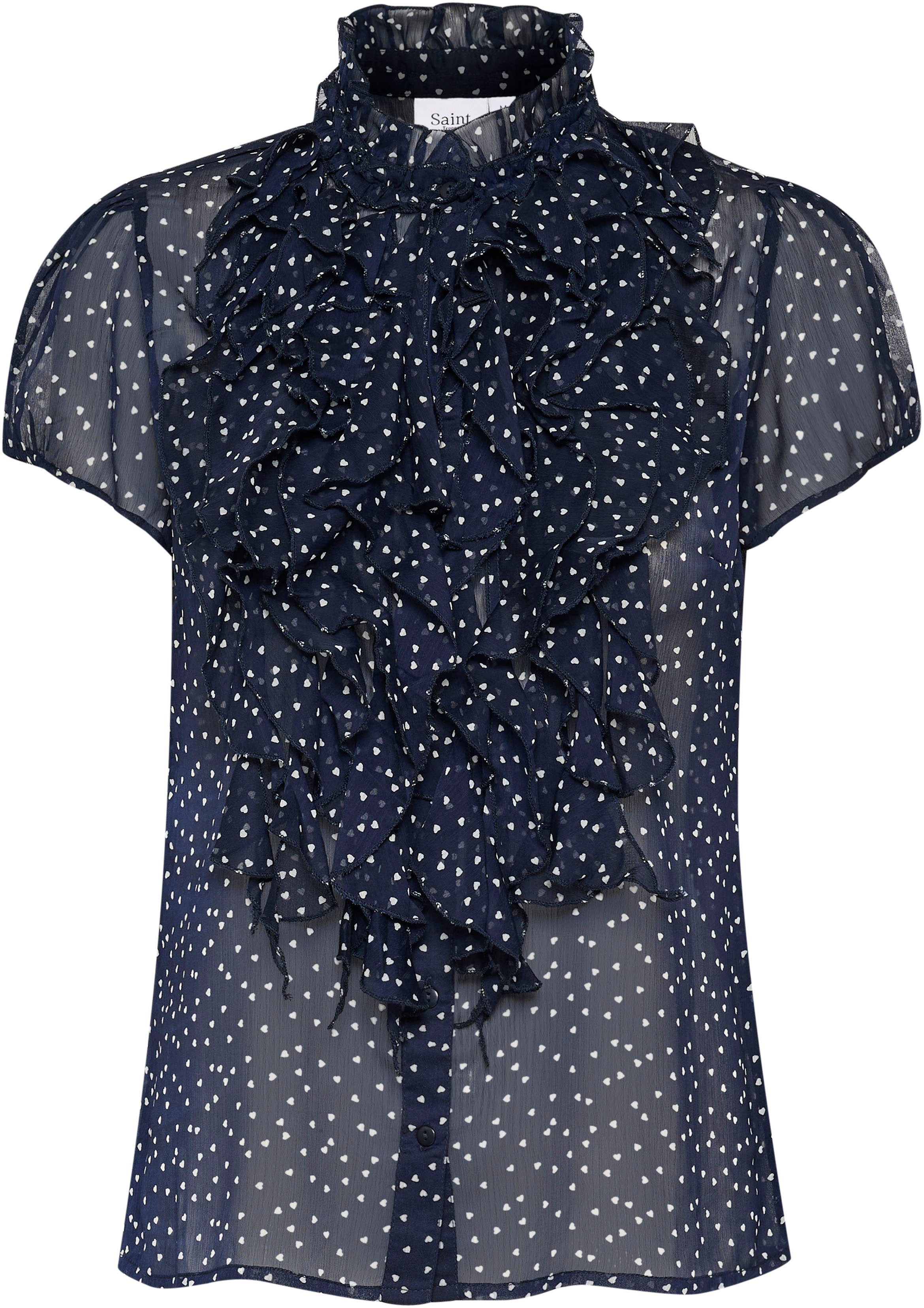 Saint Tropez Rüschenbluse LiljaSZ Crinkle SS günstig online kaufen