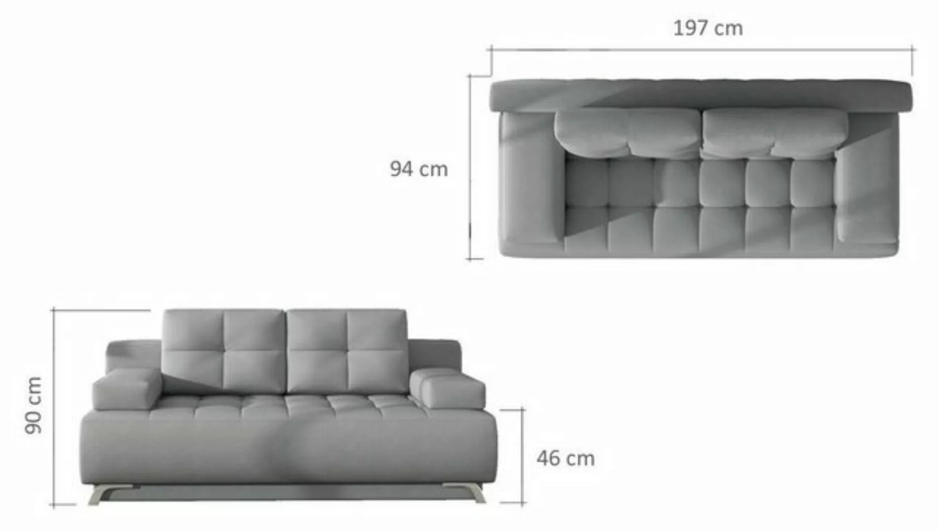 JVmoebel Sofa Design Sofa Couchen Couch Modern Luxus Sofa 2 Sitzer Möbel, M günstig online kaufen