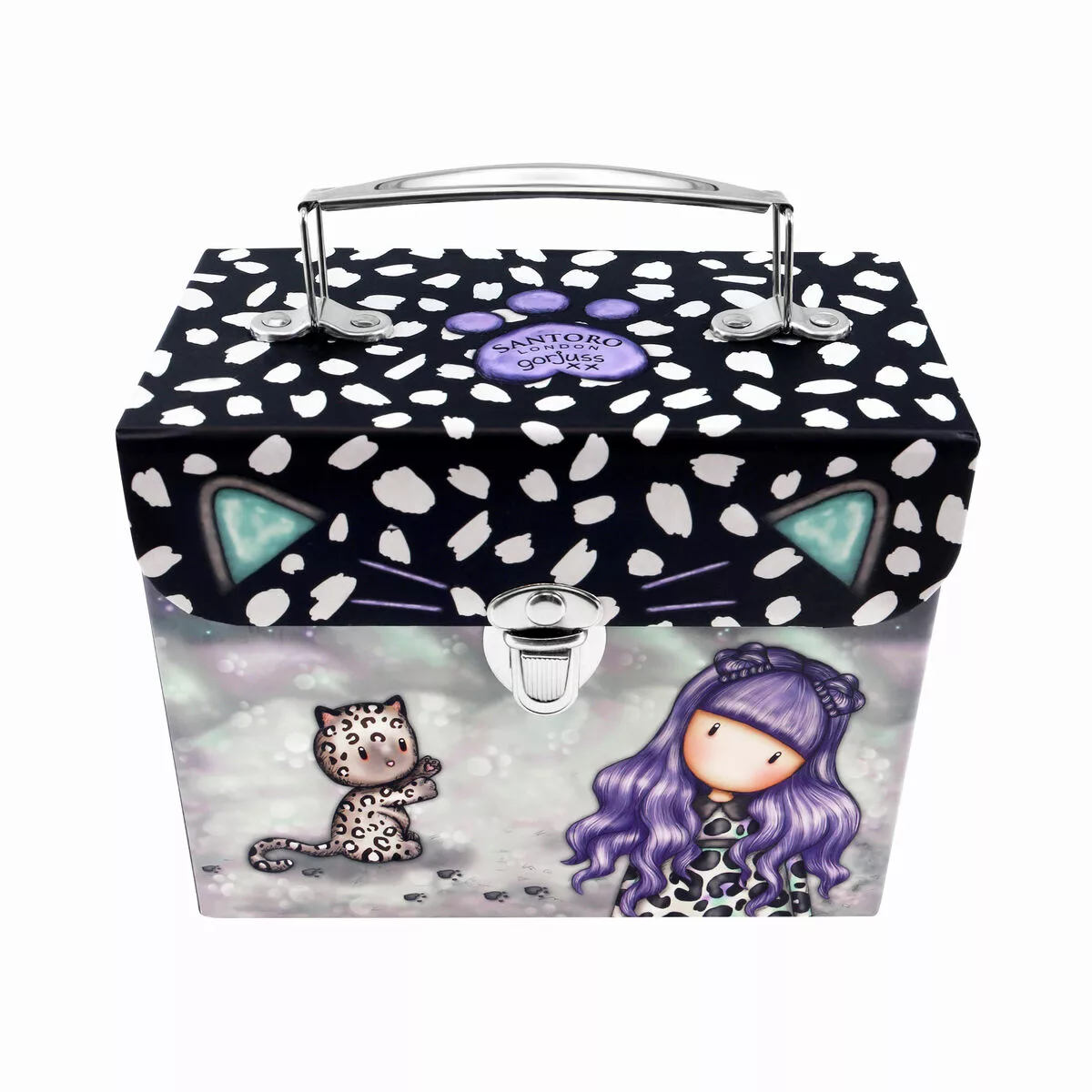 Aufbewahrungsbox Gorjuss Smitten Kitten Schwarz Weiß Pappe (16 X 13,4 X 9 C günstig online kaufen