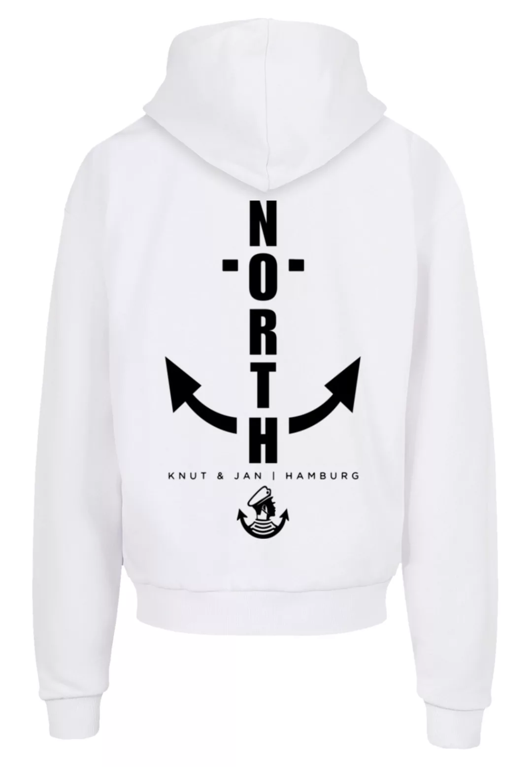 F4NT4STIC Kapuzenpullover "North Anchor Knut & Jan Hamburg", Print günstig online kaufen