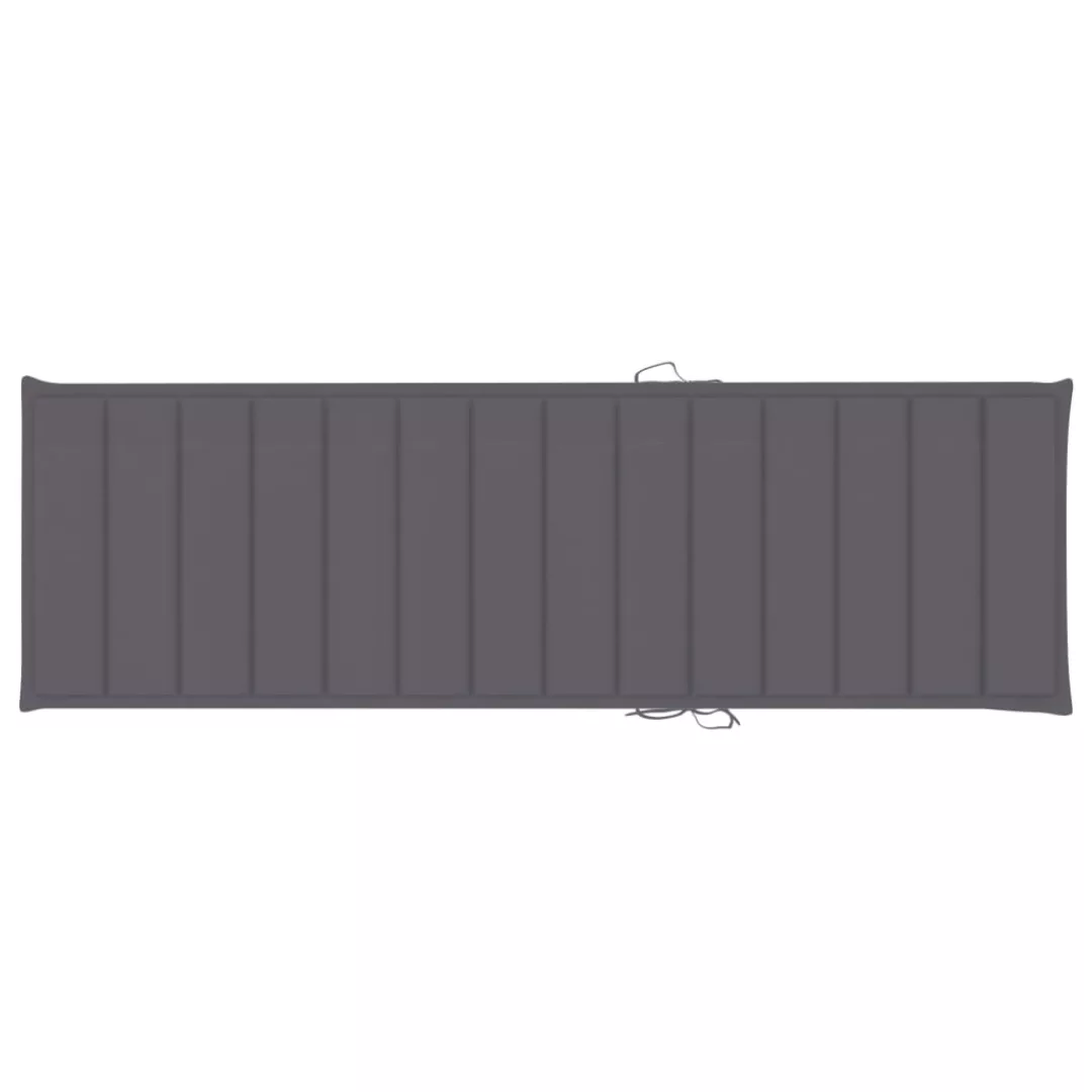 Sonnenliegen-auflage Anthrazit 200x60x4 Cm Stoff günstig online kaufen