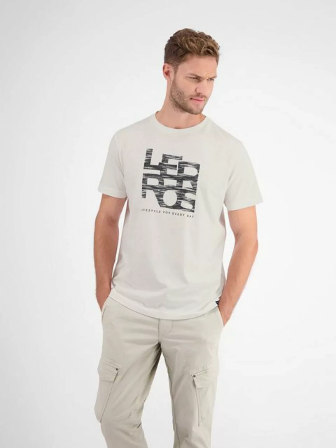 LERROS T-Shirt "LERROS T-Shirt mit LERROS Print" günstig online kaufen