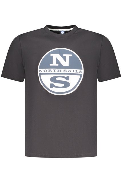 North Sails T-Shirt Herren T-Shirt Schwarz Kurzarm mit Rundhals und günstig online kaufen