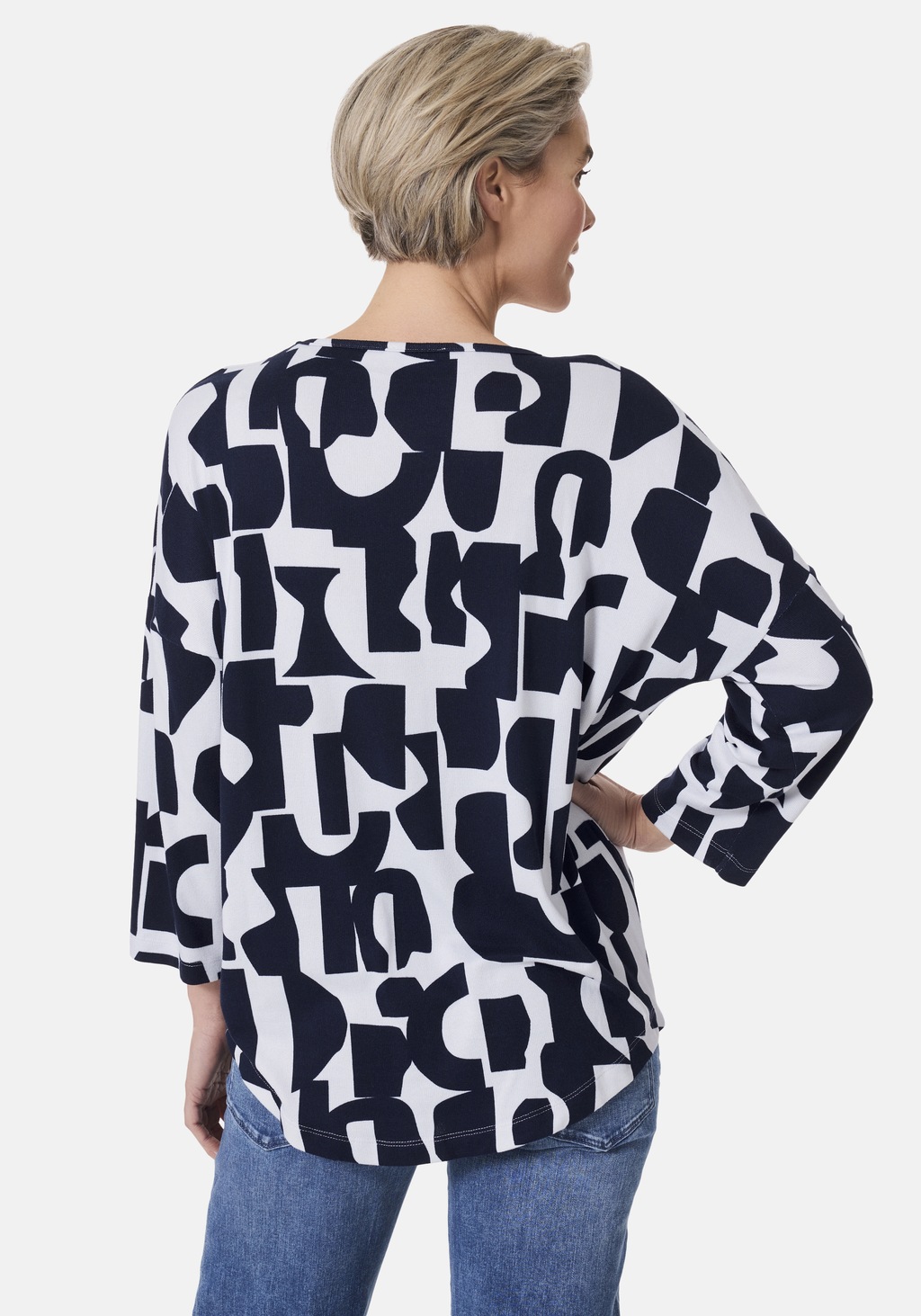 STOOKER WOMEN 3/4-Arm-Shirt "CARLY T-Shirt 3/4-Arm", Loose Fit Shirt Rundha günstig online kaufen