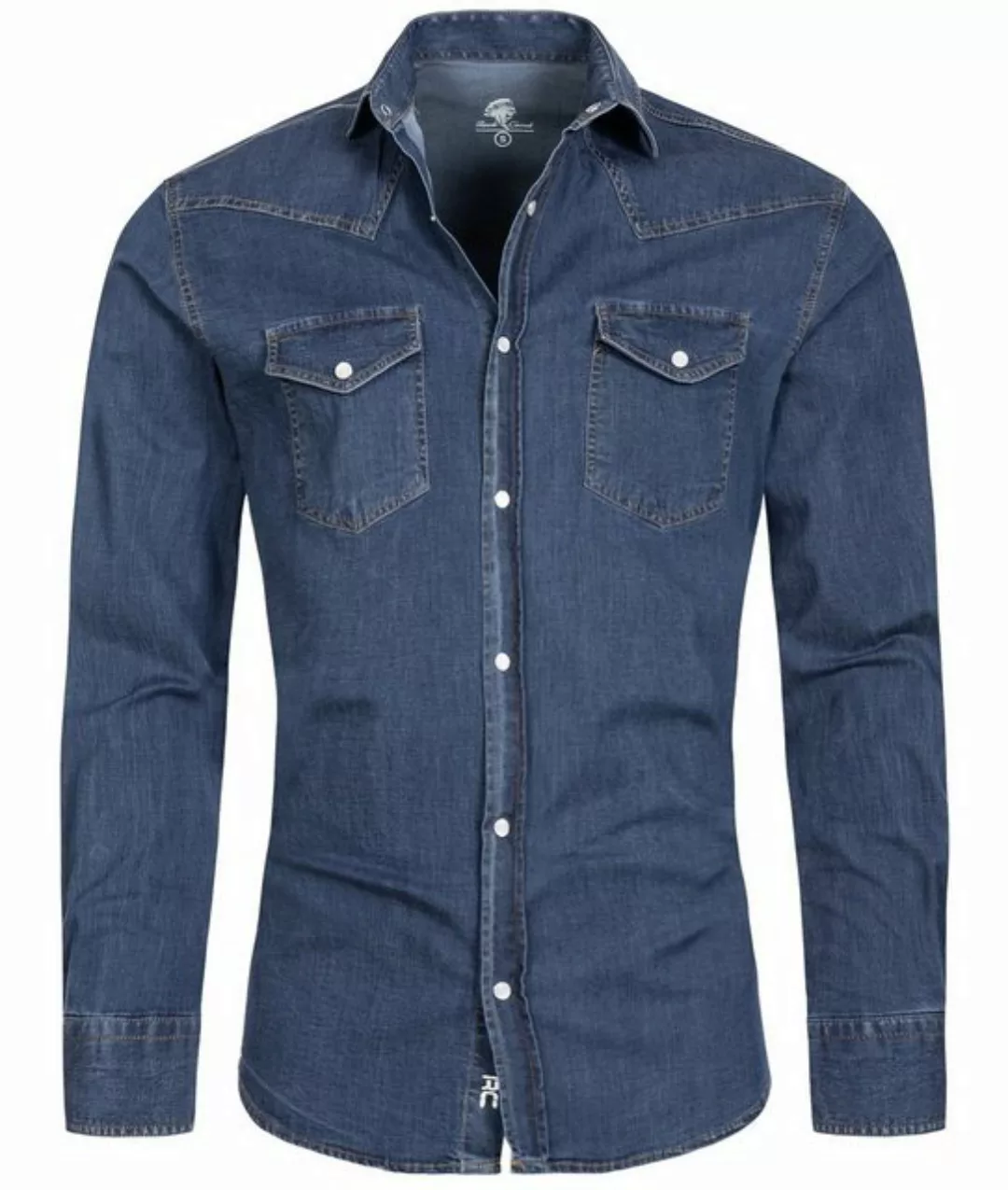 Rock Creek Jeanshemd Herren Jeanshemd Blau H-200 günstig online kaufen