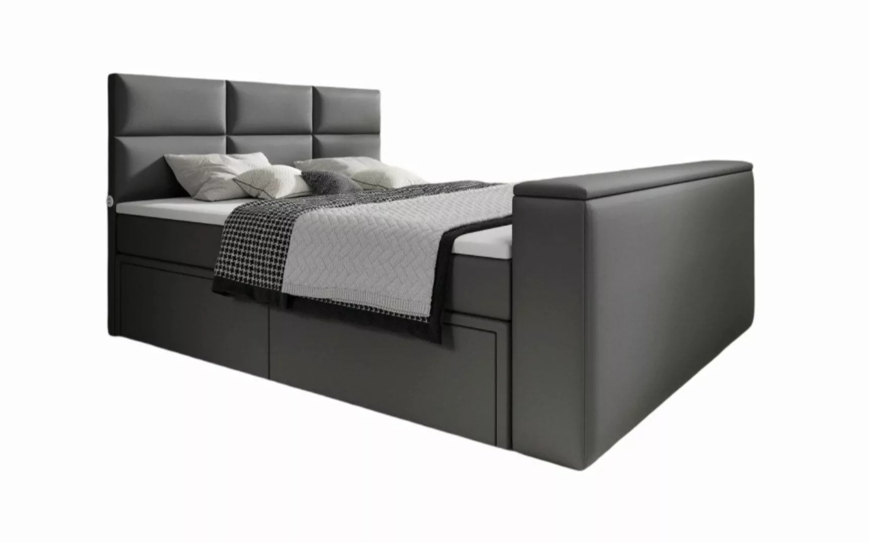 Luxusbetten24 Boxspringbett Citaro, mit TV Lift, günstig online kaufen
