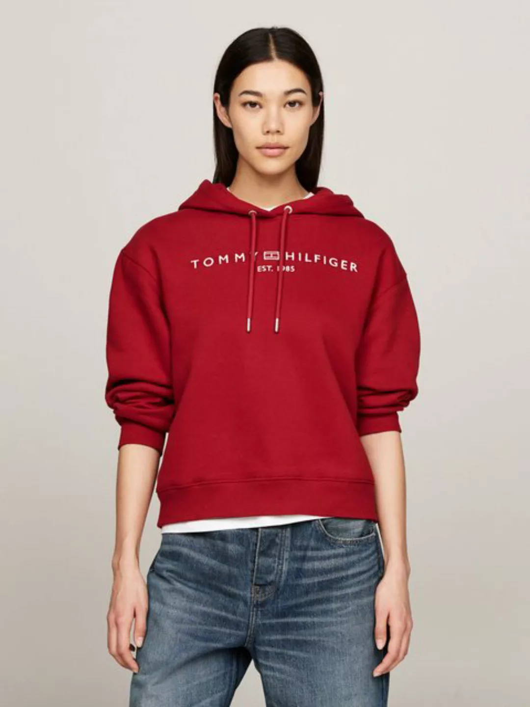 Tommy Hilfiger Kapuzensweatshirt MDRN REG CORP LOGO HOODIE Mit Tommy Hilfig günstig online kaufen