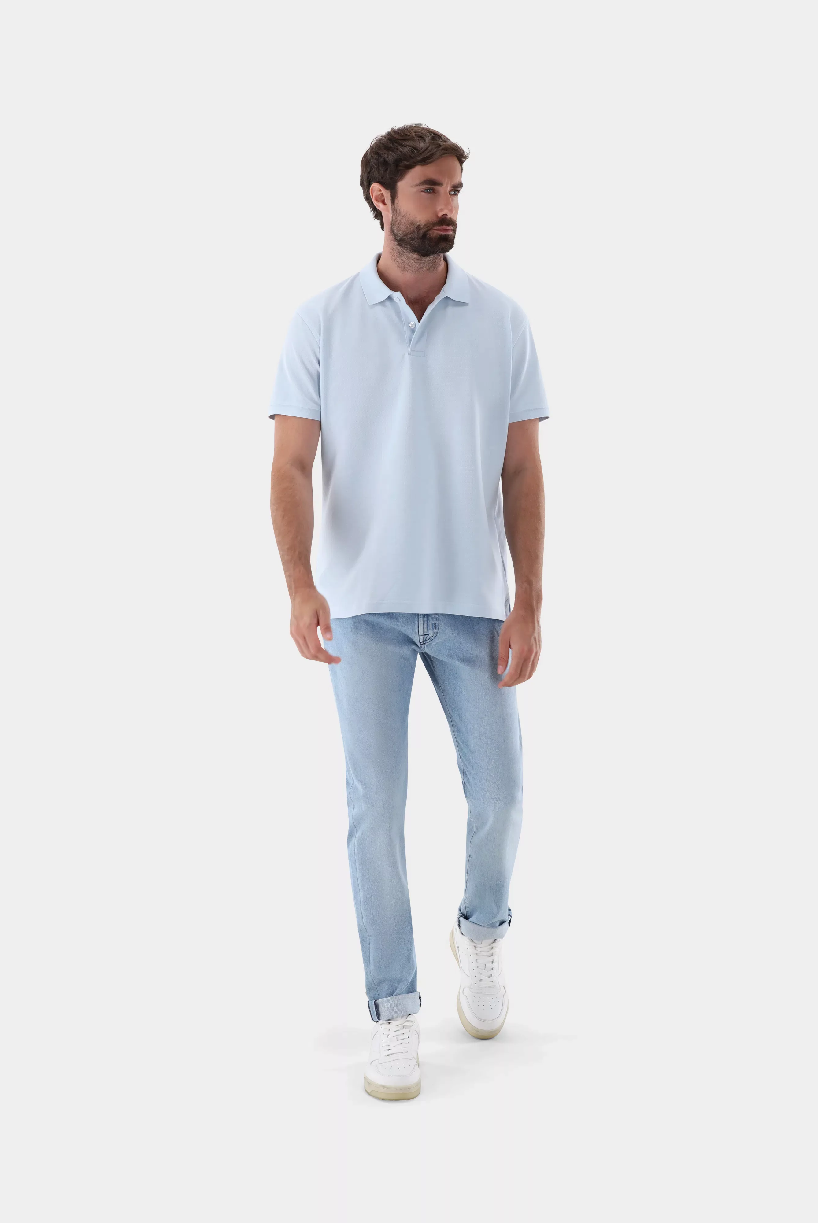 Basic Piqué Poloshirt günstig online kaufen