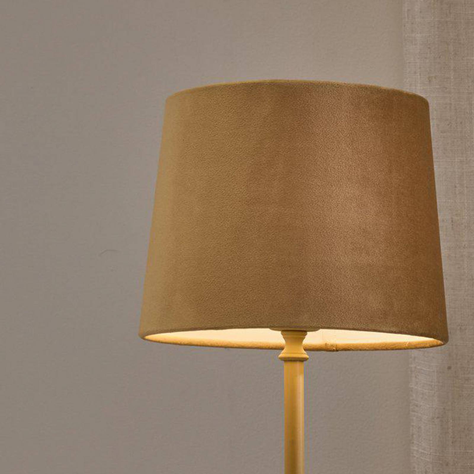 PR Home Tischlampe Tove, gelb, Höhe 56 cm, Metall/Stoff günstig online kaufen