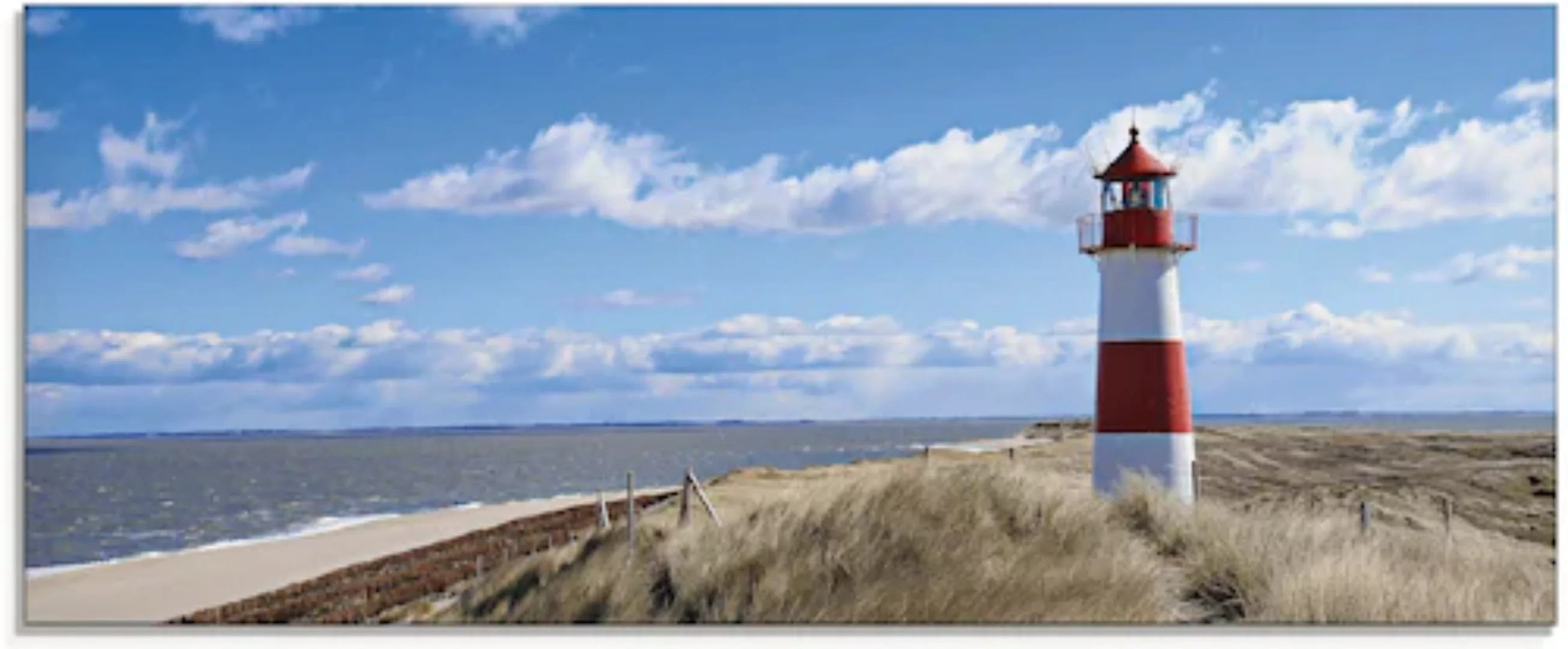 Artland Glasbild "Leuchtturm Sylt", Gebäude, (1 St.), in verschiedenen Größ günstig online kaufen