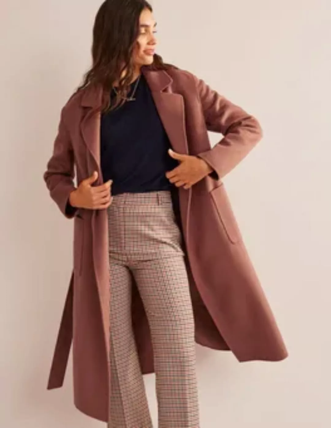 Bristol Mantel aus Wollmischung Damen Boden, Zartrosa günstig online kaufen