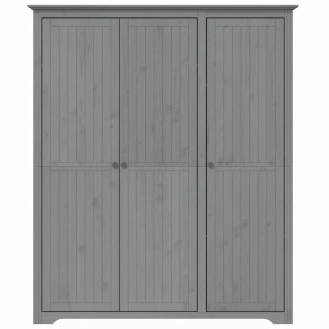 vidaXL Kleiderschrank Kleiderschrank BODO Grau 151,5x52x176,5 cm Massivholz günstig online kaufen