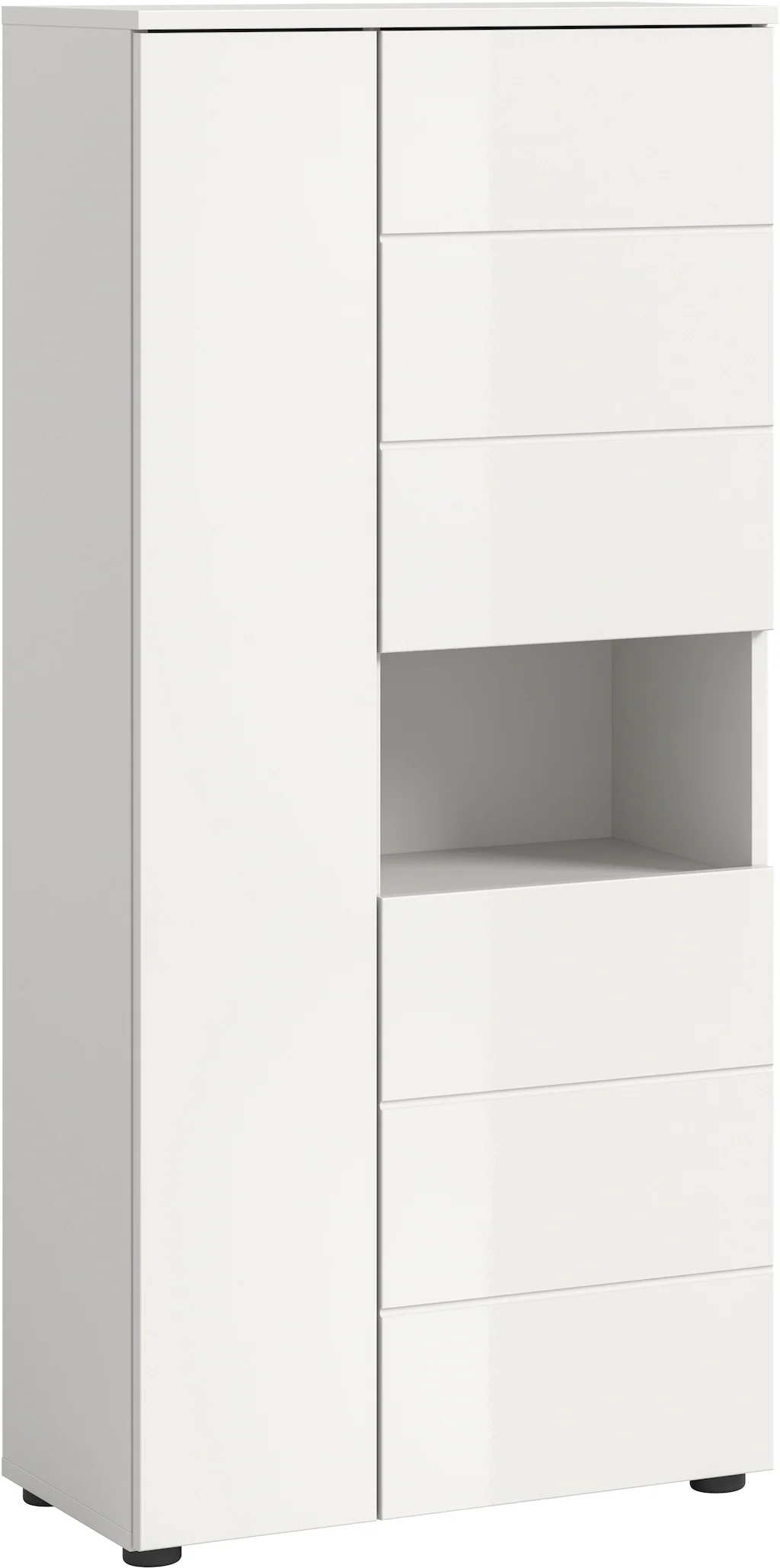 welltime Midischrank "Biel, Höhe 133 cm, 3 Türen, 1 offenes Fach", (1 St.), günstig online kaufen