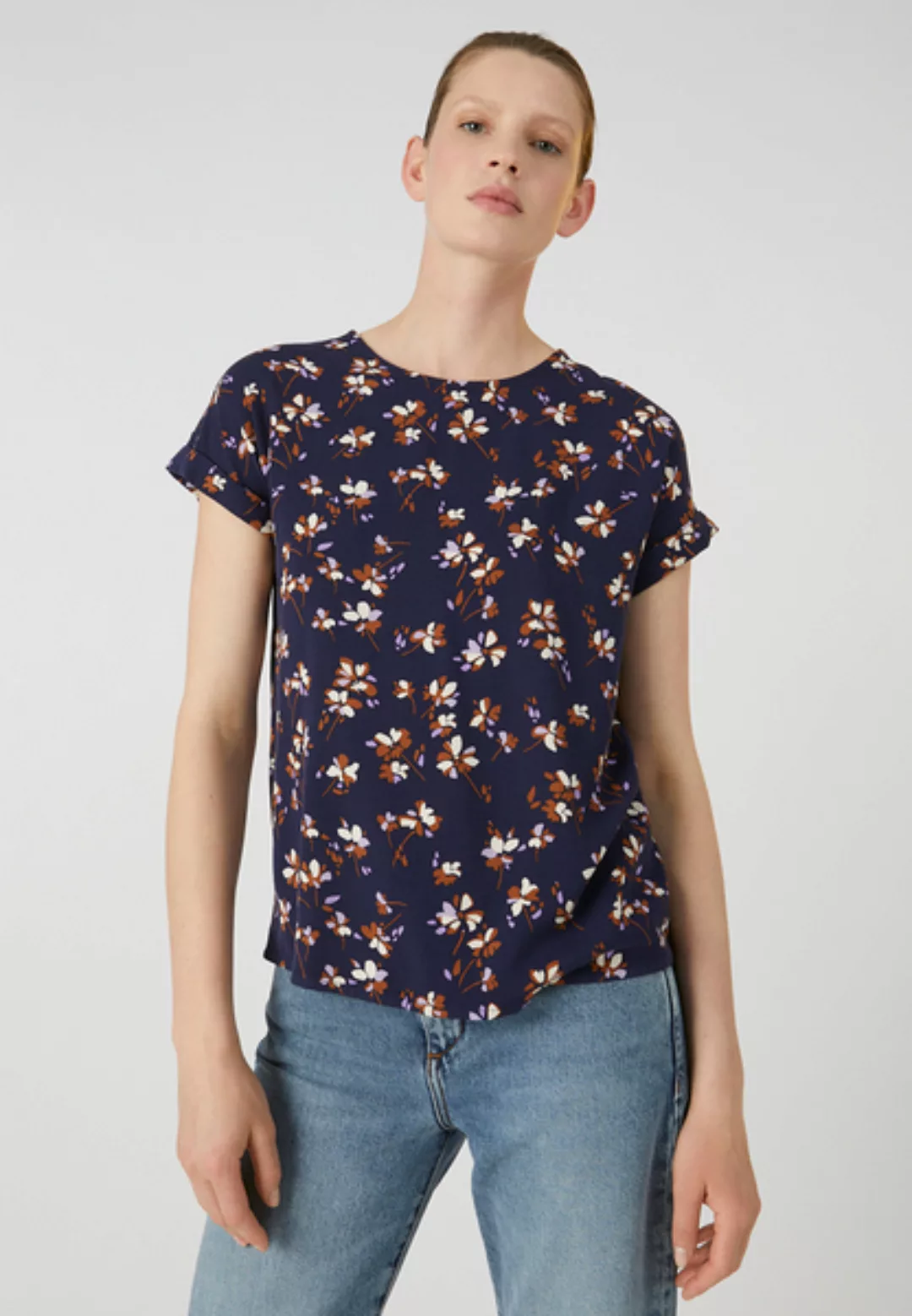 Laaori Flowers And Petals - Damen Bluse Aus Lenzing Ecovero günstig online kaufen