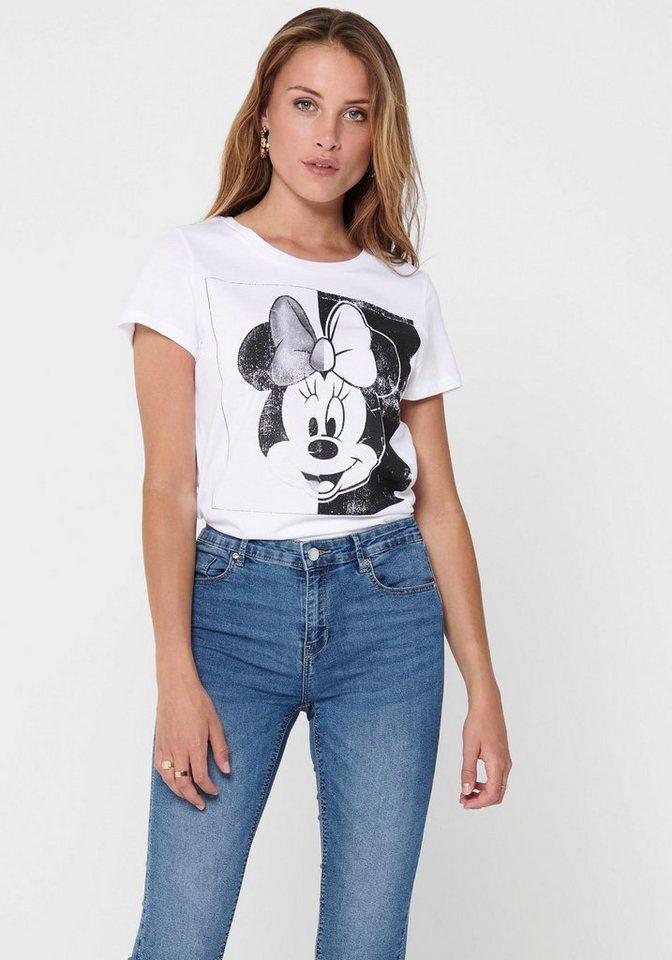 ONLY Kurzarmshirt ONLMICKEY MINNIE FACE S/S T-SHIRT JRS günstig online kaufen