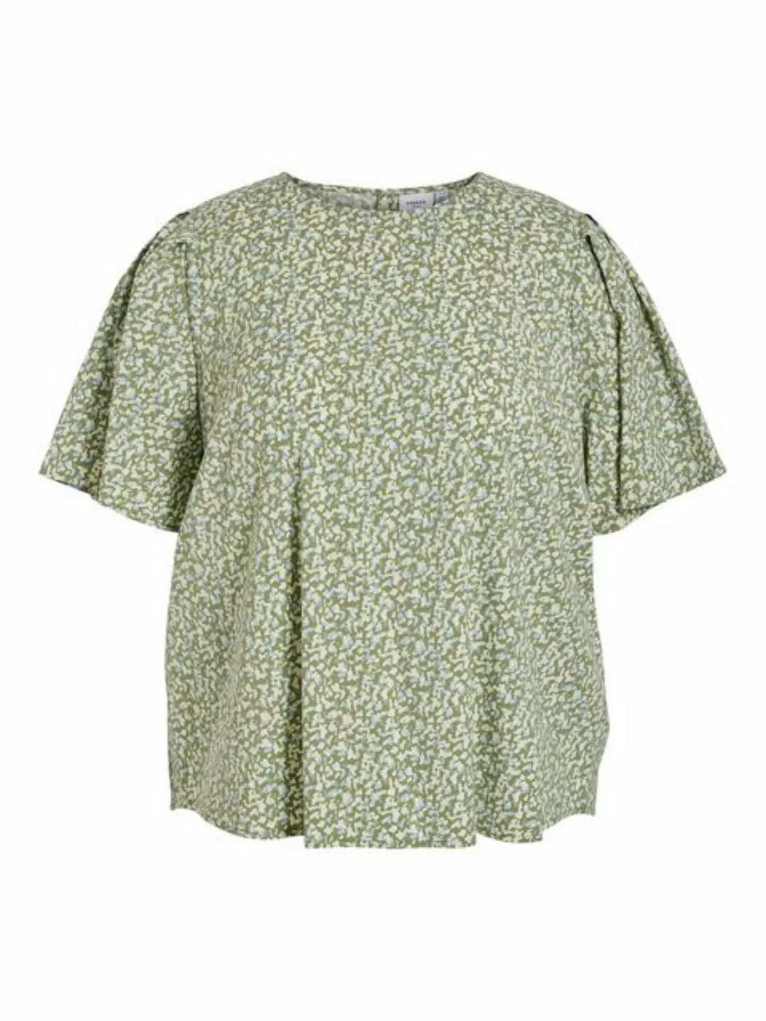 Vila Blusenshirt Blusen Shirt Kurzarm Basic Rundhals 7280 in Grün günstig online kaufen