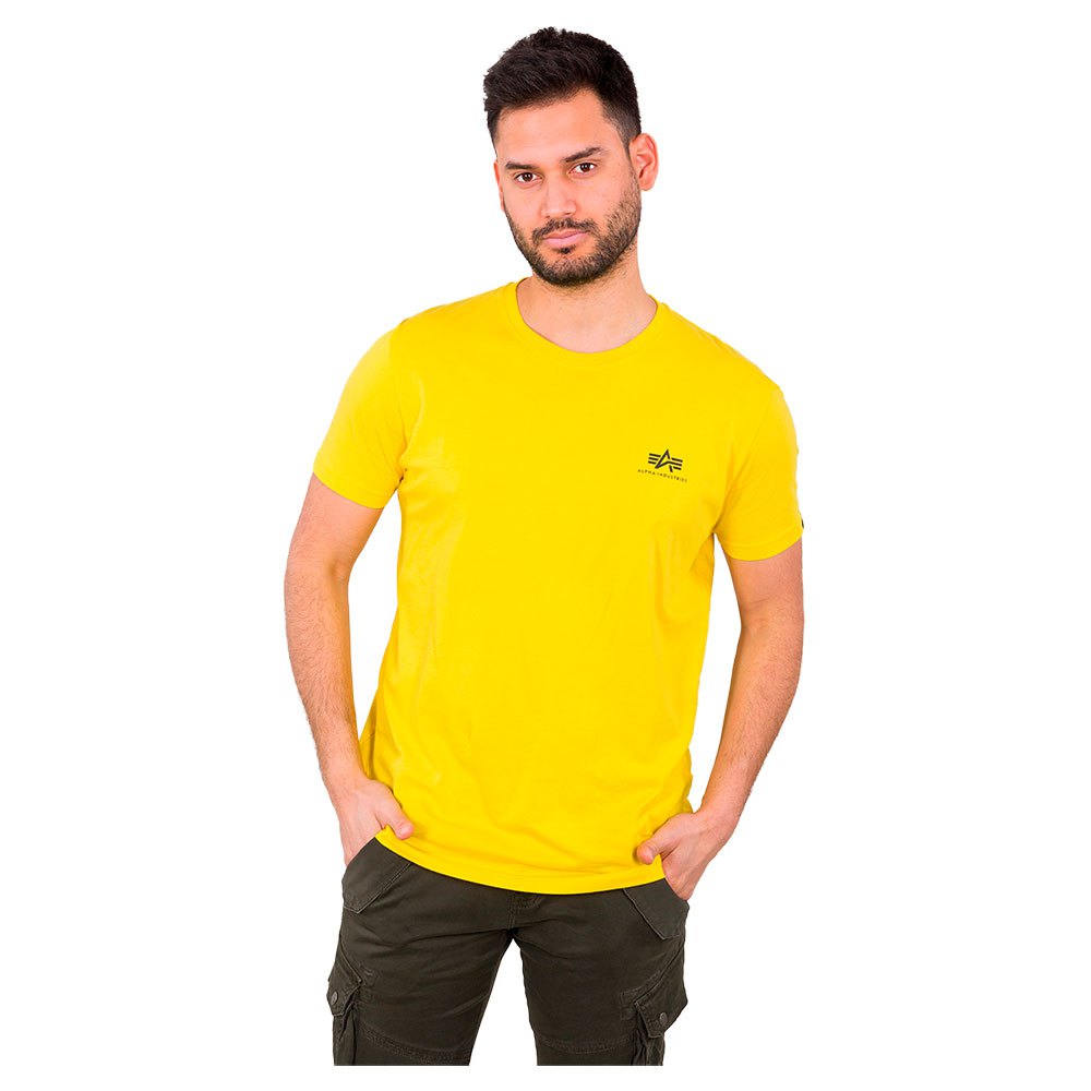 Alpha Industries Basic Small Logo Kurzärmeliges T-shirt M Empire Yellow günstig online kaufen