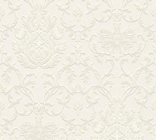 Bricoflor Elegante Tapete Weiß mit Glitzer Edle Papiertapete mit Vinyl Idea günstig online kaufen