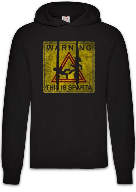 Urban Backwoods Hoodie Warning This Is Sparta Sign Herren Hoodie Das ist Sp günstig online kaufen