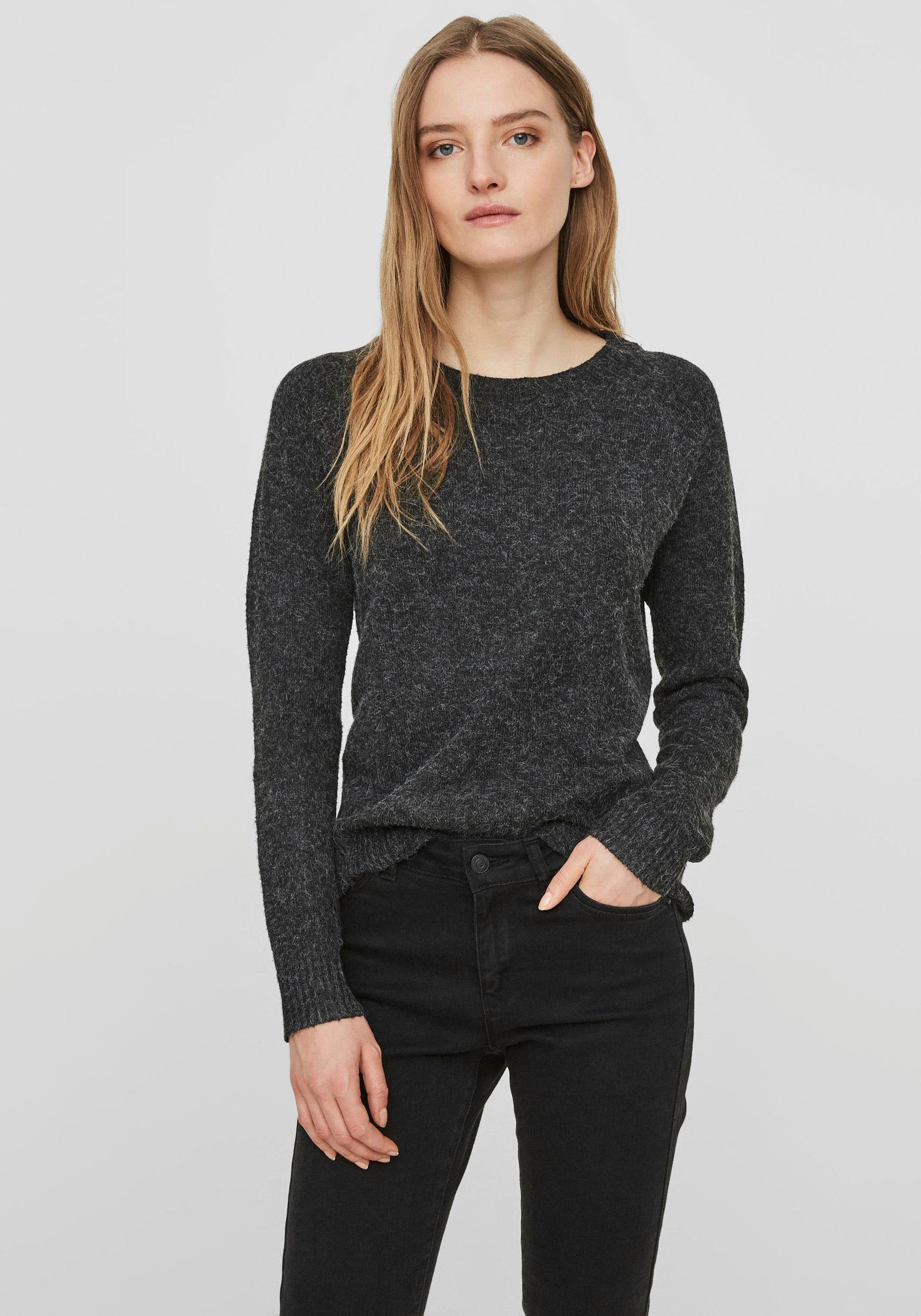 Vero Moda Rundhalspullover "VMDOFFY", in melierter Optik günstig online kaufen