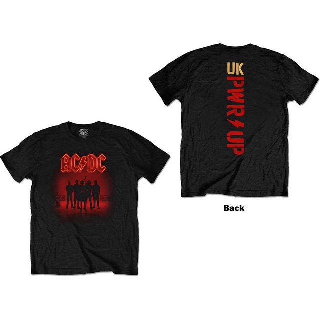 T-Shirt AC/DC T-SHIRT POWER UP SILHOUETTE BACKPRINT NEU günstig online kaufen