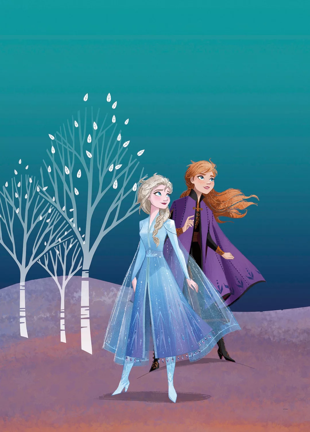 Komar Wandbild Frozen Sisters 40 x 50 cm günstig online kaufen